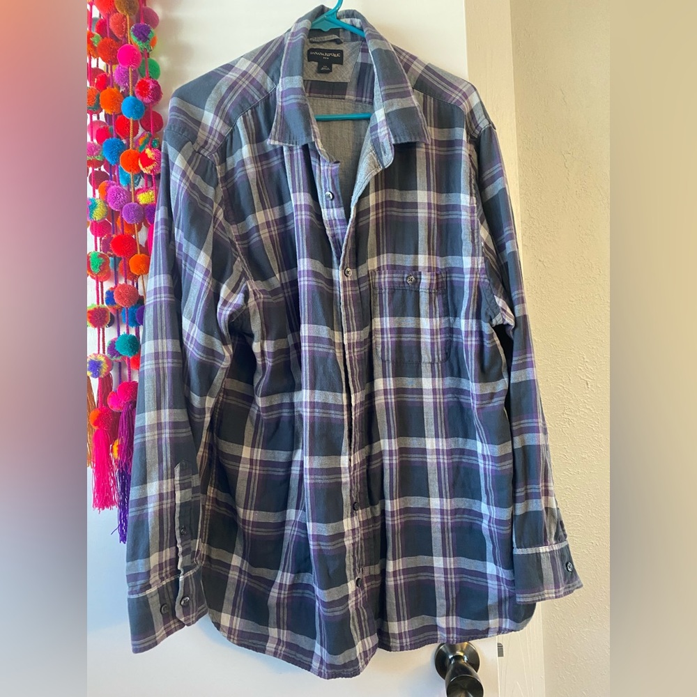 Banana Republic button down plaid